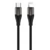 ROCKROSE καλώδιο Type-C σε Lightning Knight CL, 18W, 1m, μαύρο-γκρι | Αξεσουάρ κινητών | elabstore.gr