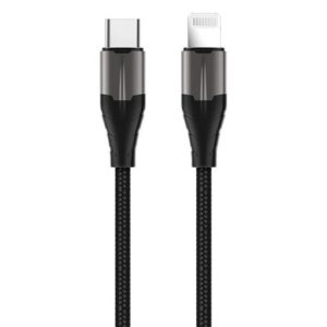 ROCKROSE καλώδιο Type-C σε Lightning Knight CL, 18W, 1m, μαύρο-γκρι | Αξεσουάρ κινητών | elabstore.gr