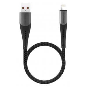 ROCKROSE καλώδιο USB σε Lightning Diesel AL Mini, 2.4A 12W, 30cm, μαύρο | Αξεσουάρ κινητών | elabstore.gr