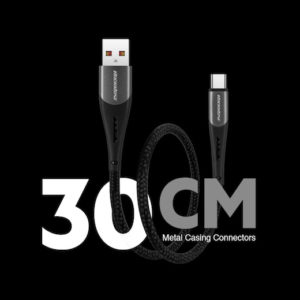 ROCKROSE καλώδιο USB σε Micro USB Diesel AM Mini, 2.4A 12W, 30cm, μαύρο | Αξεσουάρ κινητών | elabstore.gr