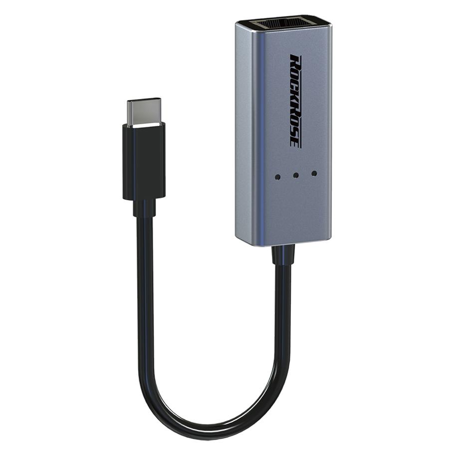 ROCKROSE αντάπτορας Type-C σε Ethernet Infinity E, μεταλλικό, γκρι-μαύρο | eLabstore.gr ROCKROSE αντάπτορας Type-C σε Ethernet Infinity E, μεταλλικό, γκρι-μαύρο | Συνοδευτικά PC | elabstore.gr