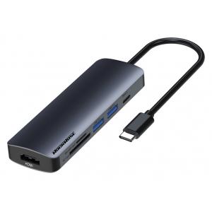 ROCKROSE docking station & HUB Infinity 06, Type-C, 6-ports | Συνοδευτικά PC | elabstore.gr