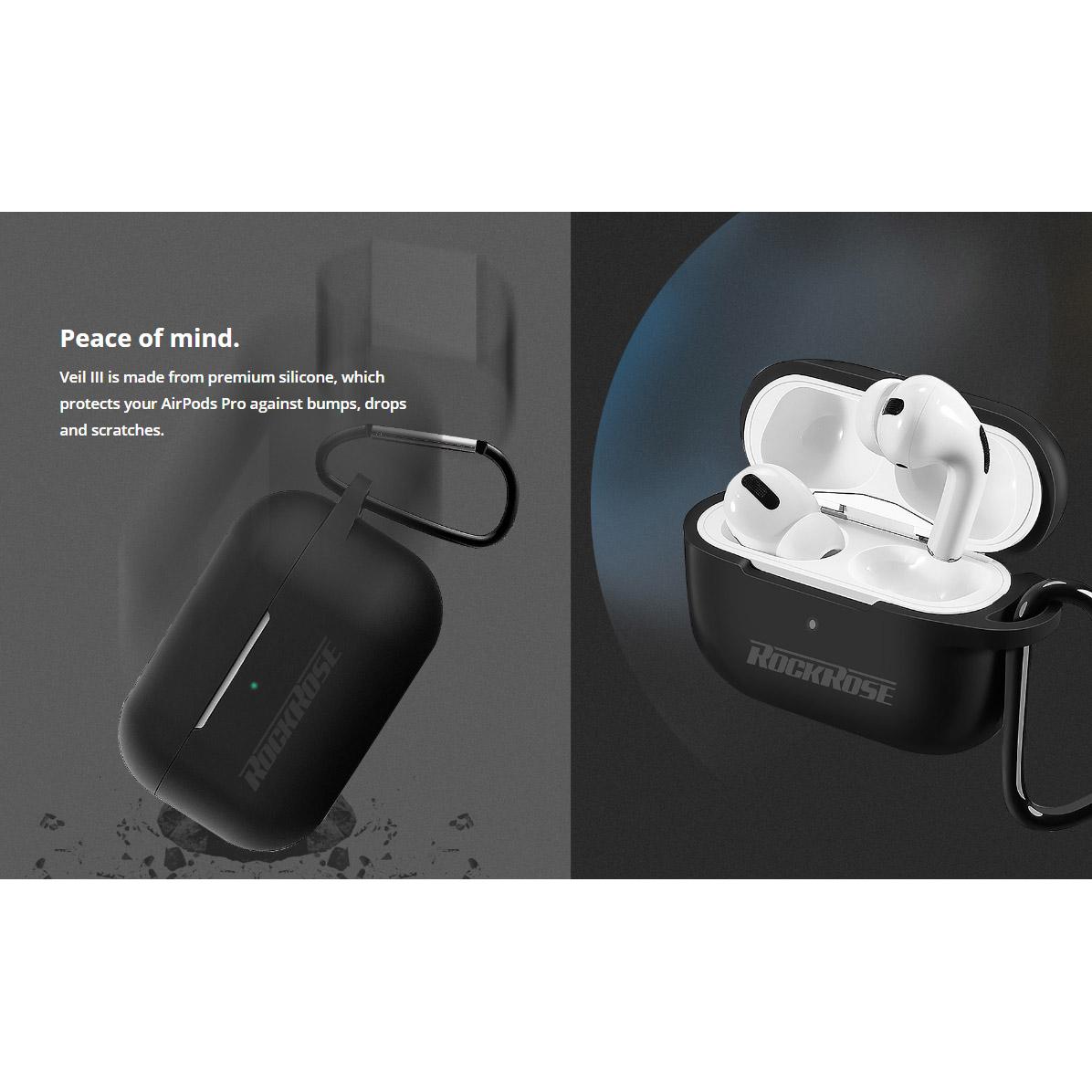 ROCKROSE θήκη προστασίας Veil IIΙ για AirPods Pro, μαύρη | eLabstore.gr ROCKROSE θήκη προστασίας Veil IIΙ για AirPods Pro, μαύρη | Αξεσουάρ κινητών | elabstore.gr
