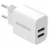 ROCKROSE φορτιστής τοίχου για πρίζα ΕU Casa A2, 2x USB, 2.4A 12W, λευκός | Αξεσουάρ κινητών | elabstore.gr