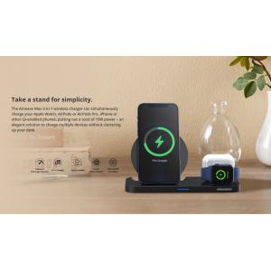 ROCKROSE ασύρματος φορτιστής Airwave Max 3in1, 15W, μαύρος | Αξεσουάρ κινητών | elabstore.gr