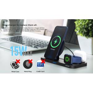 ROCKROSE ασύρματος φορτιστής Airwave Max 3in1, 15W, μαύρος | eLabstore.gr