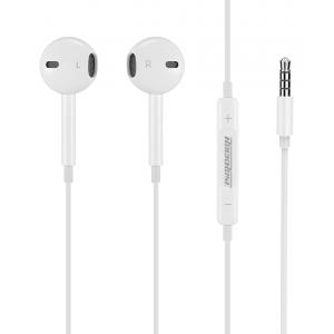 ROCKROSE earphones με μικρόφωνο Solo MC, 3.5mm, 1.2m, λευκά | Αξεσουάρ κινητών | elabstore.gr