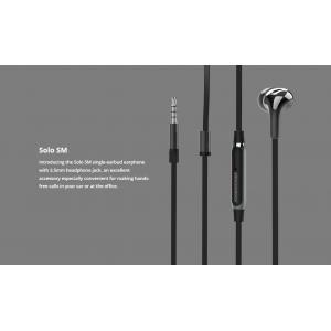 ROCKROSE single earbud με μικρόφωνο Solo SM, 3.5mm, 1.2m, γκρι | Αξεσουάρ κινητών | elabstore.gr