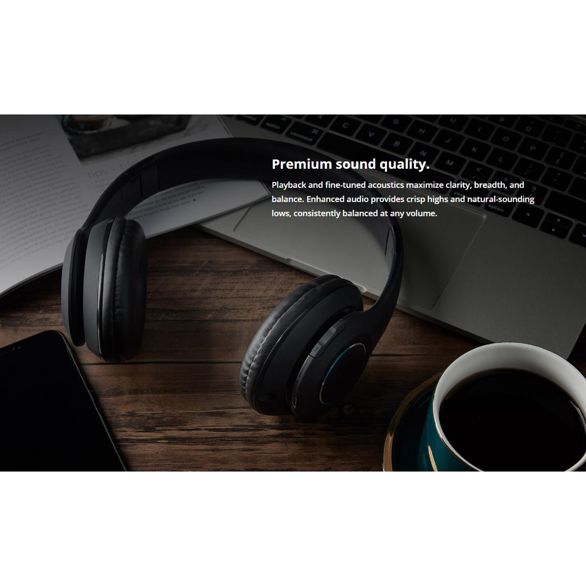 ROCKROSE headphones RRWE06, wireless & wired, BT 5.0, μαύρα | eLabstore.gr ROCKROSE headphones RRWE06, wireless & wired, BT 5.0, μαύρα | Αξεσουάρ κινητών | elabstore.gr