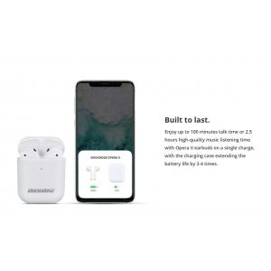 ROCKROSE earbuds Opera II με θήκη φόρτισης, True Wireless, λευκά | Αξεσουάρ κινητών | elabstore.gr