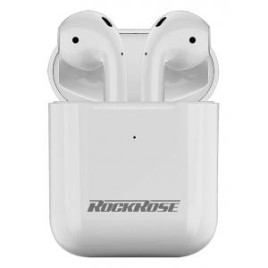 ROCKROSE earbuds Opera II με θήκη φόρτισης, True Wireless, λευκά | Αξεσουάρ κινητών | elabstore.gr
