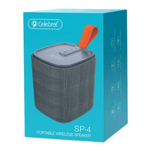 CELEBRAT φορητό ηχείο SP-4, 5W TWS, BT/3.5mm/USB/SD Card, γκρι | eLabstore.gr CELEBRAT φορητό ηχείο SP-4, 5W TWS, BT/3.5mm/USB/SD Card, γκρι | eLabstore.gr