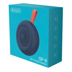 CELEBRAT φορητό ηχείο SP-8, 3W TWS, BT/3.5mm/SD Card, μπλε | Εικόνα & Ήχος | elabstore.gr
