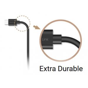 SILICON POWER καλώδιο USB σε Micro USB LK10AB, 2.4A, QC 3.0, 1m, Μαύρο | Αξεσουάρ κινητών | elabstore.gr