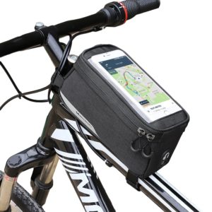 WOZINSKY τσαντάκι ποδηλάτου WBB6BK με θήκη κινητού 6.5", 1l, μαύρο | Gadgets | elabstore.gr