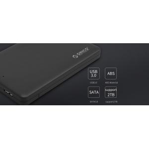 ORICO εξωτερική θήκη για 2.5" HDD 2577U3, USB 3.0, 5Gbps, 2TB, μαύρη | Συνοδευτικά PC | elabstore.gr