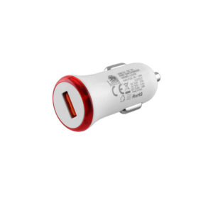 Universal USB 3.0 Fast Car Charger QC 3.0 5V/3.5A Λευκό LCU02 Lime | Περιφερειακά | elabstore.gr
