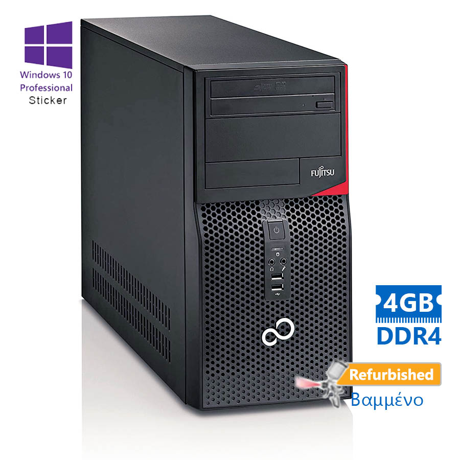Fujitsu P556 Tower G4400/4GB DDR4/500GB /DVD/10P Grade A+ Refurbished PC | eLabstore.gr Fujitsu P556 Tower G4400/4GB DDR4/500GB /DVD/10P Grade A+ Refurbished PC | Refurbished | elabstore.gr