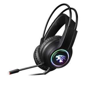 VH8030 Ακουστικό με μικρόφωνο gaming Μαύρο με φωτισμό RGB | Gaming | elabstore.gr