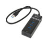 USB 3.0 HUB 4-PORT  BLACK Omega OUH34B | Περιφερειακά | elabstore.gr