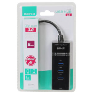 USB 3.0 HUB 4-Port Black Omega OUH34B | eLabstore.gr USB 3.0 HUB 4-PORT BLACK Omega OUH34B | Περιφερειακά | elabstore.gr