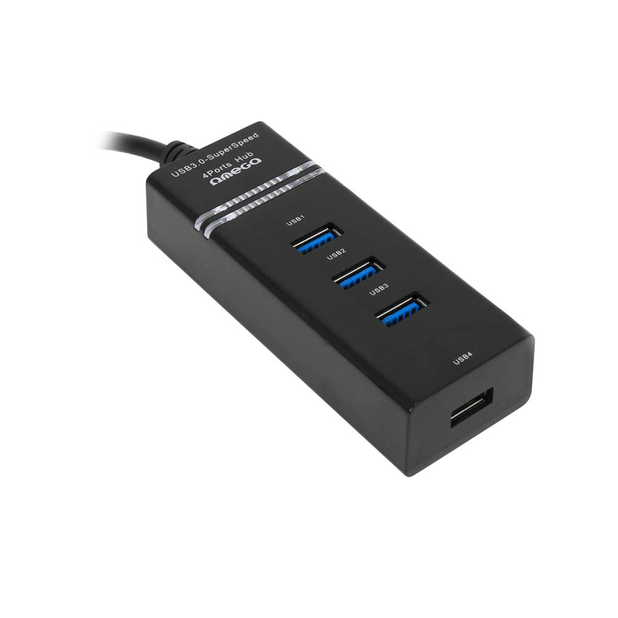 USB 3.0 HUB 4-Port Black Omega OUH34B | eLabstore.gr USB 3.0 HUB 4-PORT BLACK Omega OUH34B | Περιφερειακά | elabstore.gr