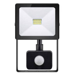 GOOBAY προβολέας με αισθητήρα κίνησης LED 39011, 10W, IP44, μαύρος | Φωτισμός | elabstore.gr