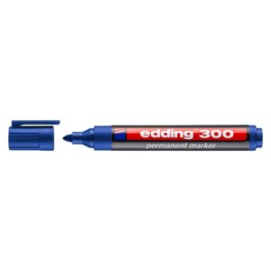 EDDING ανεξίτηλος μαρκαδόρος 300, 1.5-3mm, επαναγεμιζόμενος, μπλε | Αναλώσιμα - Είδη Γραφείου | elabstore.gr