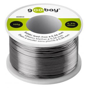 GOOBAY σύρμα συγκόλλησης 40850 Φ0.56mm, χωρίς μόλυβδο, 100γρ, 1τμχ | Εργαλεία | elabstore.gr