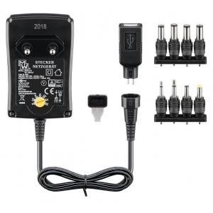 GOOBAY επιτοίχιος φορτιστής 53997, 3V-12V, 18W-1.5A, 8 tips | Τροφοδοσία Ρεύματος | elabstore.gr