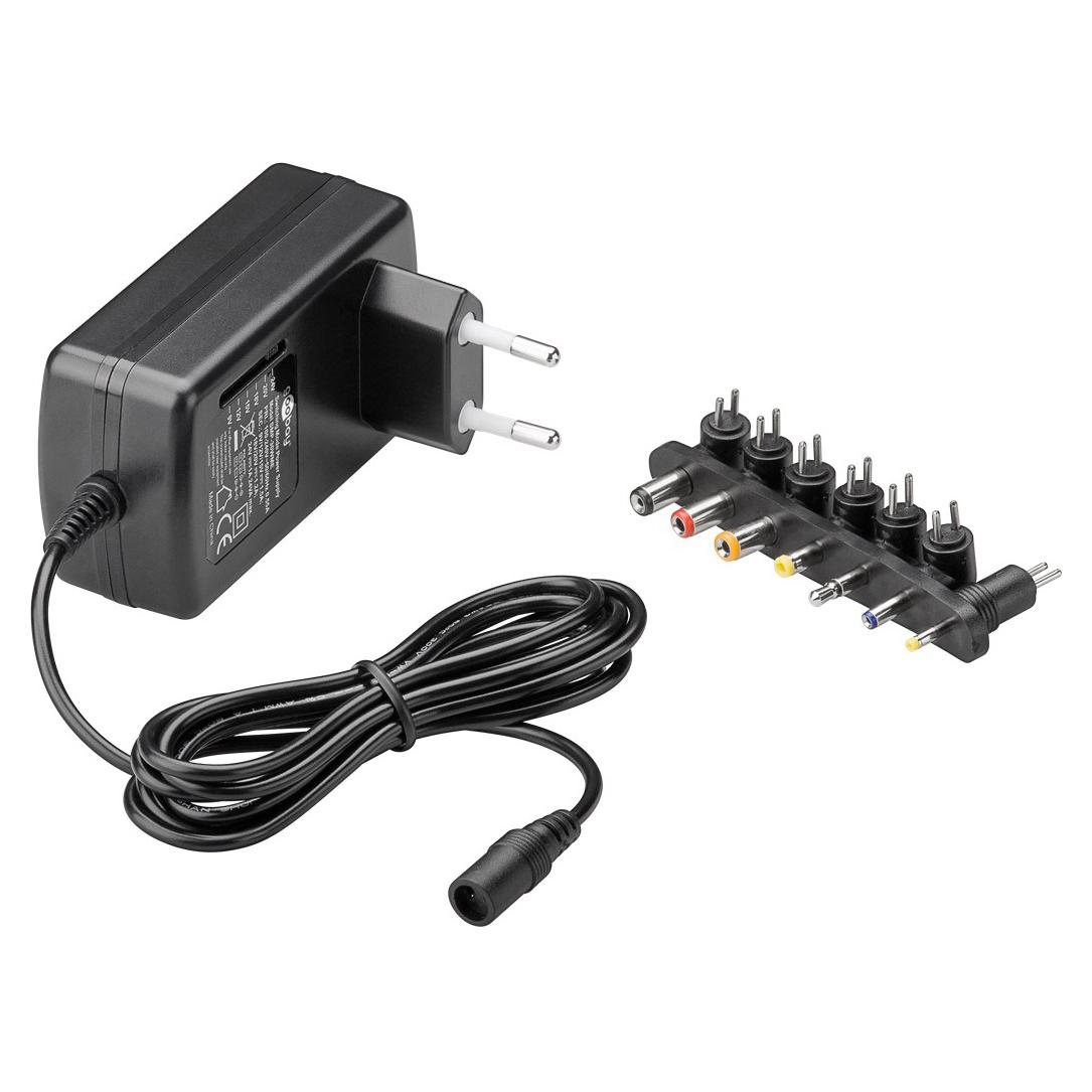 GOOBAY επιτοίχιος φορτιστής 54799, 9V-24V, 24W-1.5A, 7 tips | eLabstore.gr GOOBAY επιτοίχιος φορτιστής 54799, 9V-24V, 24W-1.5A, 7 tips | Τροφοδοσία Ρεύματος | elabstore.gr