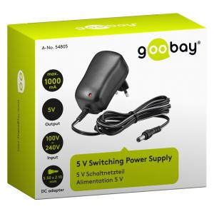 GOOBAY επιτοίχιος φορτιστής 54805, 5V, 5W-1A, DC 5.50x 2.10mm | eLabstore.gr GOOBAY επιτοίχιος φορτιστής 54805, 5V, 5W-1A, DC 5.50x 2.10mm | Τροφοδοσία Ρεύματος | elabstore.gr