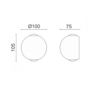LED φωτιστικό τοίχου 5882, μεταλλικό, 6W, 3000K, λευκό | Φωτισμός | elabstore.gr