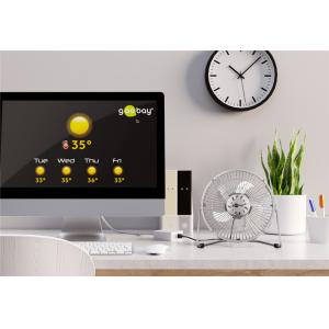 GOOBAY επιτραπέζιος ανεμιστήρας USB 62062, 8", 5 V (DC), ασημί | Οικιακές & Προσωπικές Συσκευές | elabstore.gr