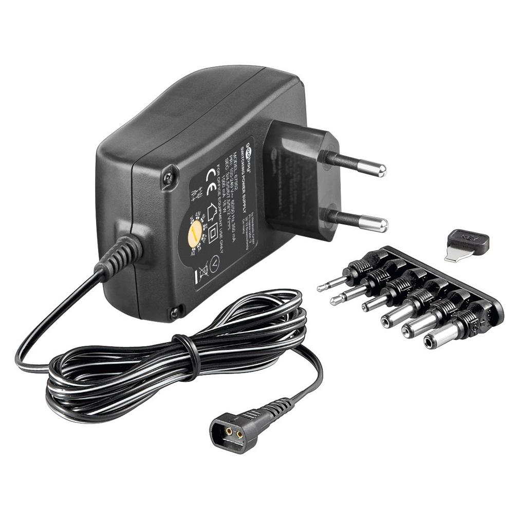 GOOBAY επιτοίχιος φορτιστής 67952, 3V-12V, 18W-1.5A, 6 tips | eLabstore.gr GOOBAY επιτοίχιος φορτιστής 67952, 3V-12V, 18W-1.5A, 6 tips | Τροφοδοσία Ρεύματος | elabstore.gr