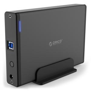 ORICO εξωτερική θήκη για 3.5" HDD 7688U3, USB3.0, 5Gbps, 12TB, μαύρη | Συνοδευτικά PC | elabstore.gr