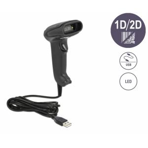 DELOCK USB barcode scanner 1D και 2D 90522, με καλώδιο σύνδεσης, μαύρο | eLabstore.gr DELOCK USB barcode scanner 1D και 2D 90522, με καλώδιο σύνδεσης, μαύρο | Αναλώσιμα - Είδη Γραφείου | elabstore.gr
