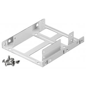 GOOBAY διπλό tray μετατροπής από 3.5" σε 2.5" 95875, ασημί | Συνοδευτικά PC | elabstore.gr