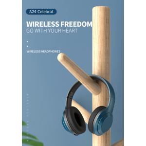 CELEBRAT headphones A24, wireless & wired, BT 5.0, 40mm, μπλέ | Αξεσουάρ κινητών | elabstore.gr