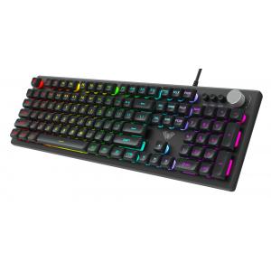 AULA Gaming πληκτρολόγιο F2028, RGB, μαύρο-γκρι | Συνοδευτικά PC | elabstore.gr