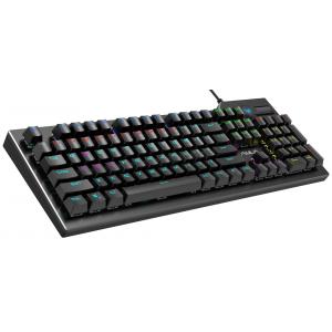 AULA μηχανικό πληκτρολόγιο AUL-F2063, RGB, blue switch, μαύρο-γκρι | Συνοδευτικά PC | elabstore.gr
