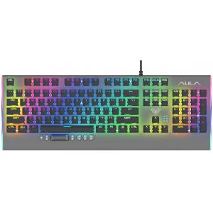AULA μηχανικό πληκτρολόγιο F2099, RGB, μαύρο-γκρι | Συνοδευτικά PC | elabstore.gr