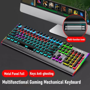 AULA μηχανικό πληκτρολόγιο F2099, RGB, μαύρο-γκρι | Συνοδευτικά PC | elabstore.gr