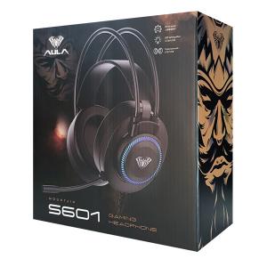 AULA gaming headset S601USB, RGB, USB/3.5mm, 50mm, μαύρο | eLabstore.gr