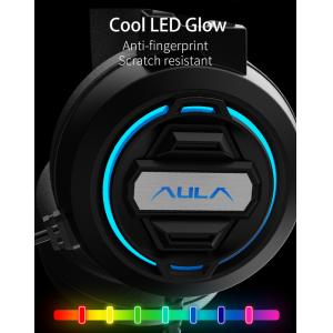 AULA gaming headset S603USB, RGB, USB/3.5mm, 50mm, μαύρο | Συνοδευτικά PC | elabstore.gr