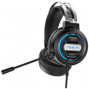 AULA gaming headset S603USB, RGB, USB/3.5mm, 50mm, μαύρο | Συνοδευτικά PC | elabstore.gr