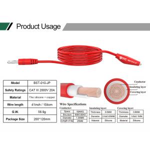 BEST καλώδια πολύμετρου με alligator clips BST-010-JP, CAT III 2000V 20A | eLabstore.gr BEST καλώδια πολύμετρου με alligator clips BST-010-JP, CAT III 2000V 20A | Εργαλεία | elabstore.gr