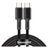 BASEUS καλώδιο USB Type-C CATGD-A01, 5A 100W, 2m, μαύρο | Αξεσουάρ κινητών | elabstore.gr