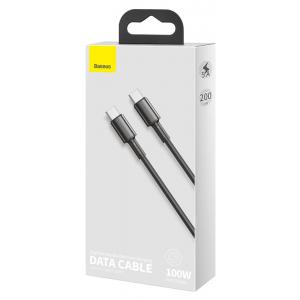 BASEUS καλώδιο USB Type-C CATGD-A01, 5A 100W, 2m, μαύρο | Αξεσουάρ κινητών | elabstore.gr