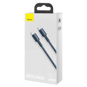 BASEUS καλώδιο USB Type-C CATGD-A03, 5A 100W, 2m, μπλε | Αξεσουάρ κινητών | elabstore.gr